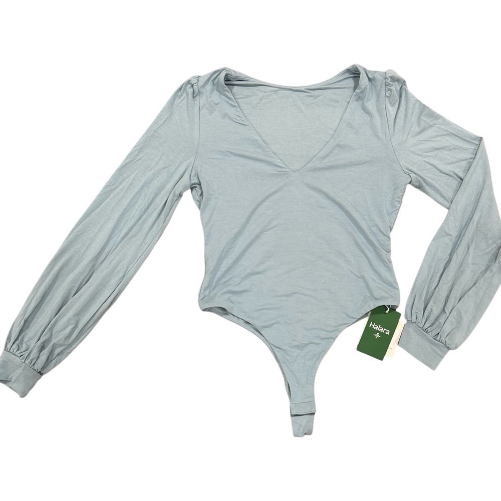 Halara Long Sleeve Medium V Neck Bodysuit